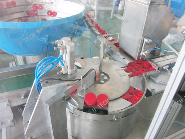 Edible Oil medicine ring Bottle Cap Sealing Machine Caps Assembly Support