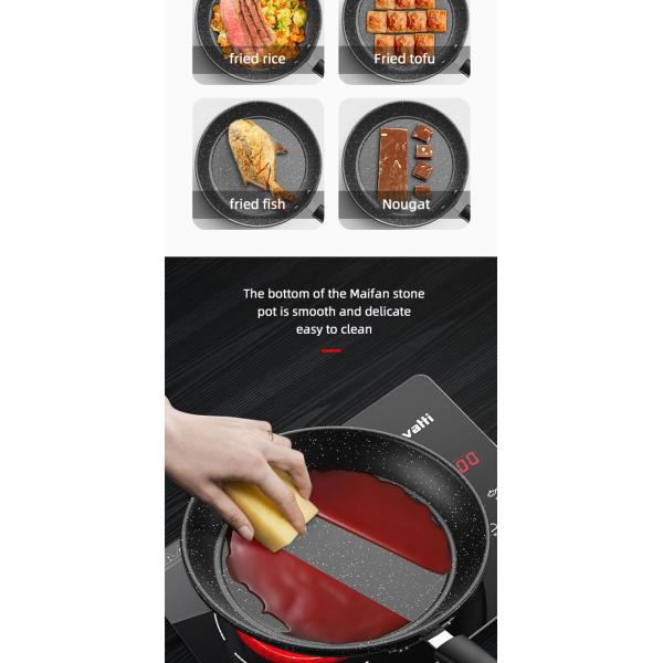 Hot Selling Cooking Kitchen Cookware Cast Iron Steak Frypan Non Stick Iron Skillet Grill Pan Induction Frying Pan