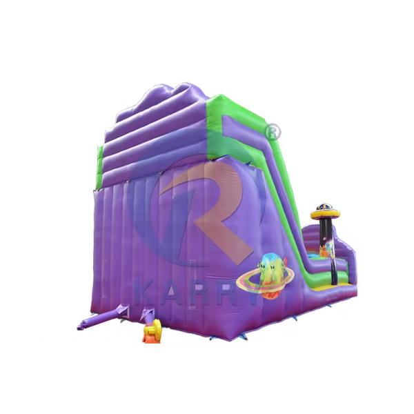 PVC Commercial Wet Dry Space Travel Slide Inflatable Bouncy House for Kids and Adults