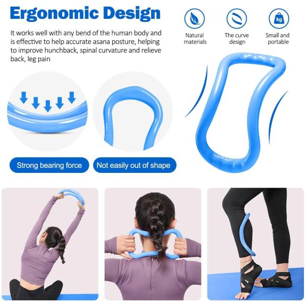 SGS NBR For Sale Home Use Excersize Mat,Pedal Resistance Band,Pilates Ring-Thick Yoga Mat 3 Piece Set