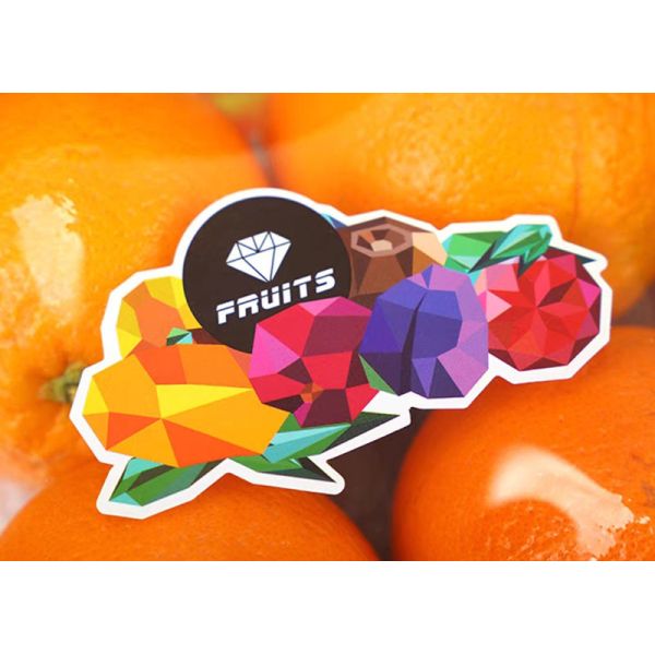 Holographic Fruit Food Packaging Sticker Label Cherry Grape Banana Fruit