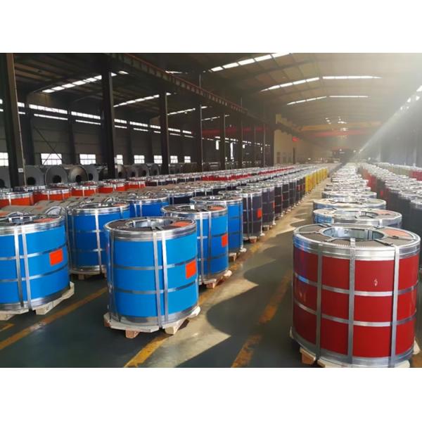 PPGI Prepainted Galvanized Steel Coils Red Color Coated 1000 - 1500mm