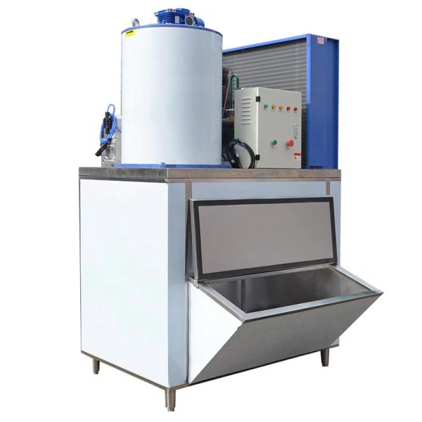 Refrigerating Capacity 12.3 KW 2000kg 2 Ton Flake Ice Machine for Business Sale Commercial Industrial Ice Making Machine