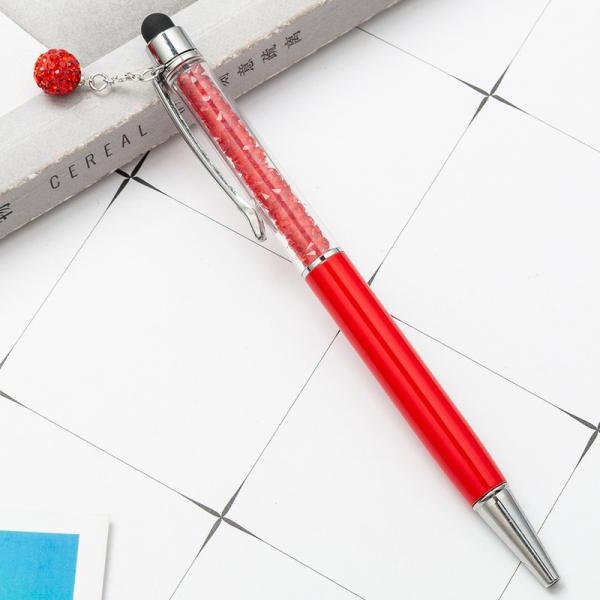 Красивая кристаллическая ручка бриллиантовые шариковые ручки канцелярские шариковые ручки 2 в 1 кристаллическая ручка