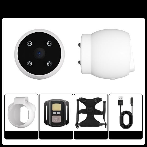 Mini Magnetic Thumb Action Camera Video Recording Wireless Dog Camera Harness