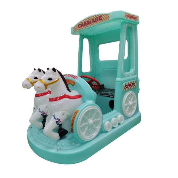 Controle remoto e iluminação Carro elétrico para unisexo no parque de diversões pequeno