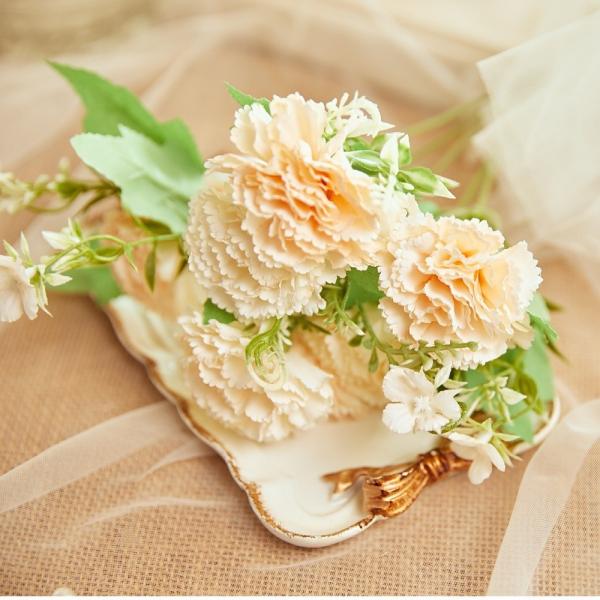 Carnation simulation flower Spring color series Small handle flower Mother's Day fake flower Fresh soft decoration Silk flower Cross border hot selling artificial flower