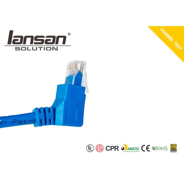 Изоляция HDPE гибкого провода проводника Cat6 UTP ДО РОЖДЕСТВА ХРИСТОВА 90 градусов гнуть отлитый в форму соединитель ботинка
