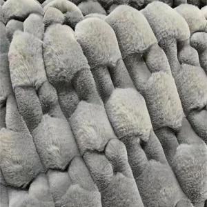 Grey Pink Fluffy Fabric For Stuffed Animals