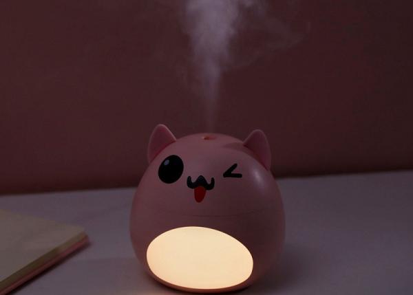EW-017 3 IN 1 Pet dog led fan humidifier usb mini portable air humidifier 200ml