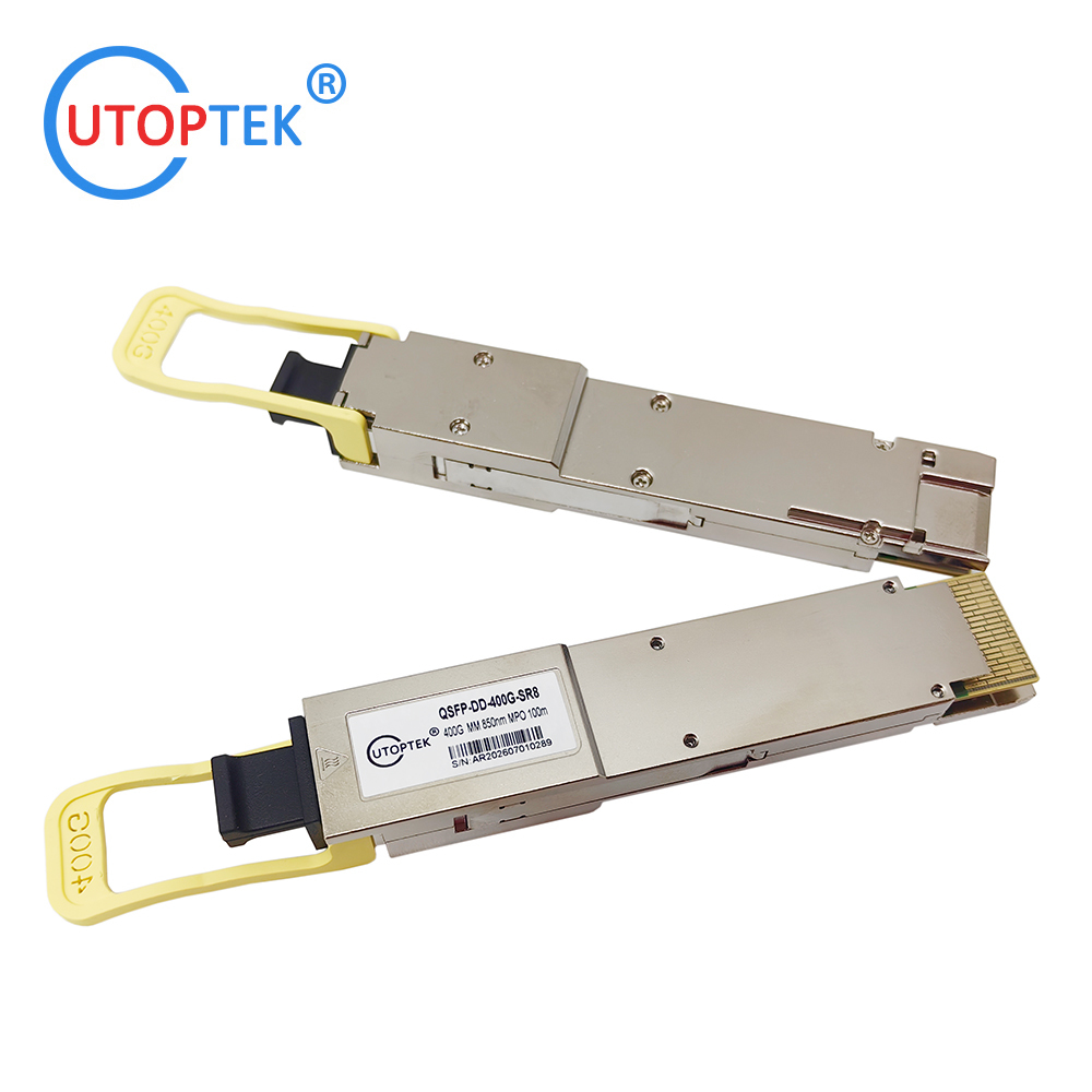 Cisco Compatible 400Gb/s QSFP-DD SR8 850nm VCSEL MPO-16 100m Optical Transceiver Module