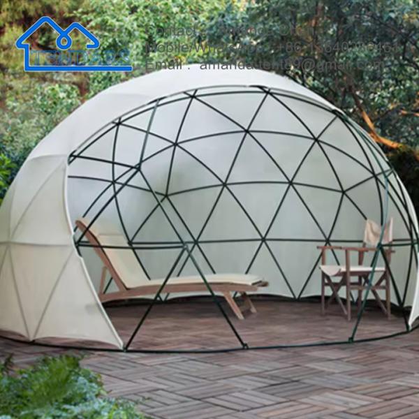 Star Gazing Small Pvc Geodesic Dome Tent Luxury Glamping Hotel Dome Tent For Camping