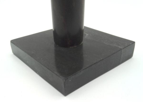 suporte de pedra de toalha de papel de 29cm, suporte de mármore preto de toalha de papel lustrado