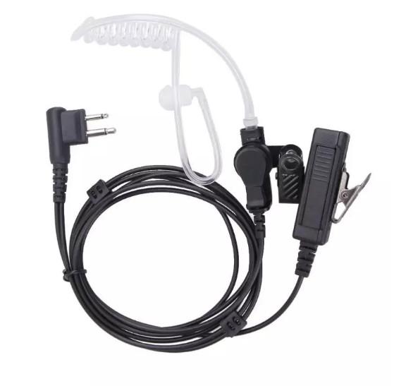 Security Surveillance Acoustic Air Tube Earpiece Headset PTT for Motorola Walkie Talkie