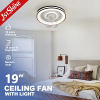 Fan de techo de la rotación LED de 360 grados con la cabeza del oscilación, luz interior de la fan del dormitorio