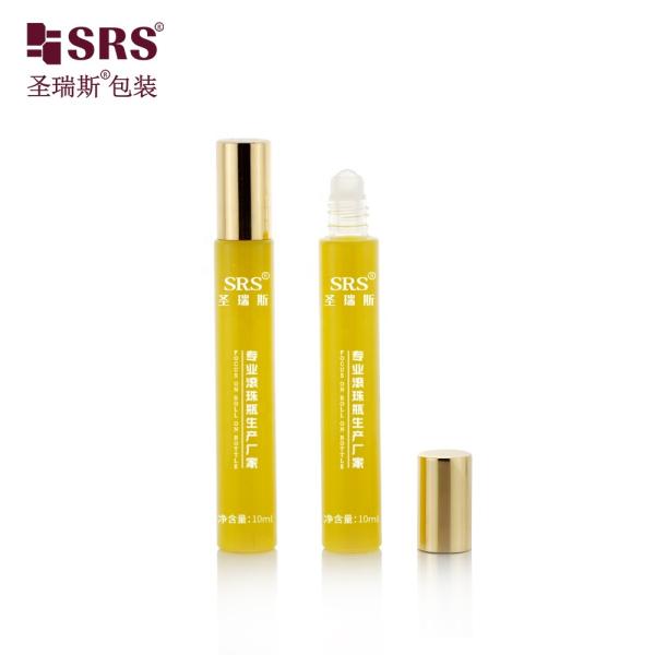 10ml Cylinder Glass Roll On Bottle with Screen Printing for Cosmetic Perfume and Essential Oils - OEM/ODM Available