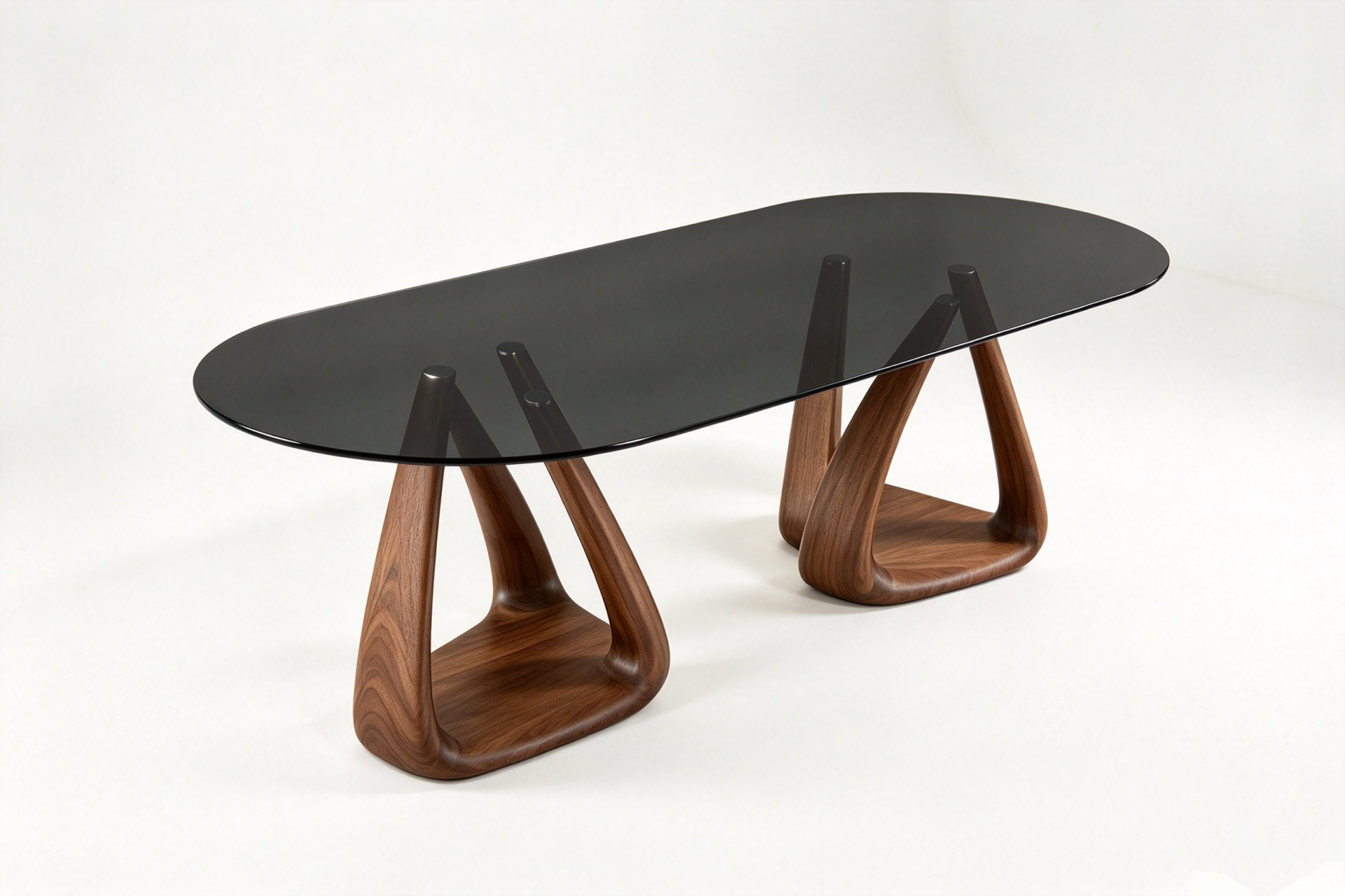 European Style Tempered Glass Rectangular Dining Table Modern Minimalist Table for Living Room Restaurant Hotel