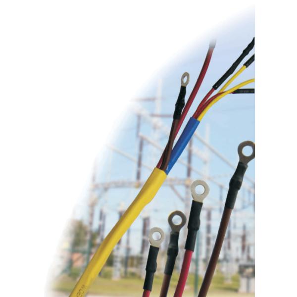 125C Heat Shrink Insulation Tube Blue , 2x Flexible Polyolefin Heat Shrink Tubing