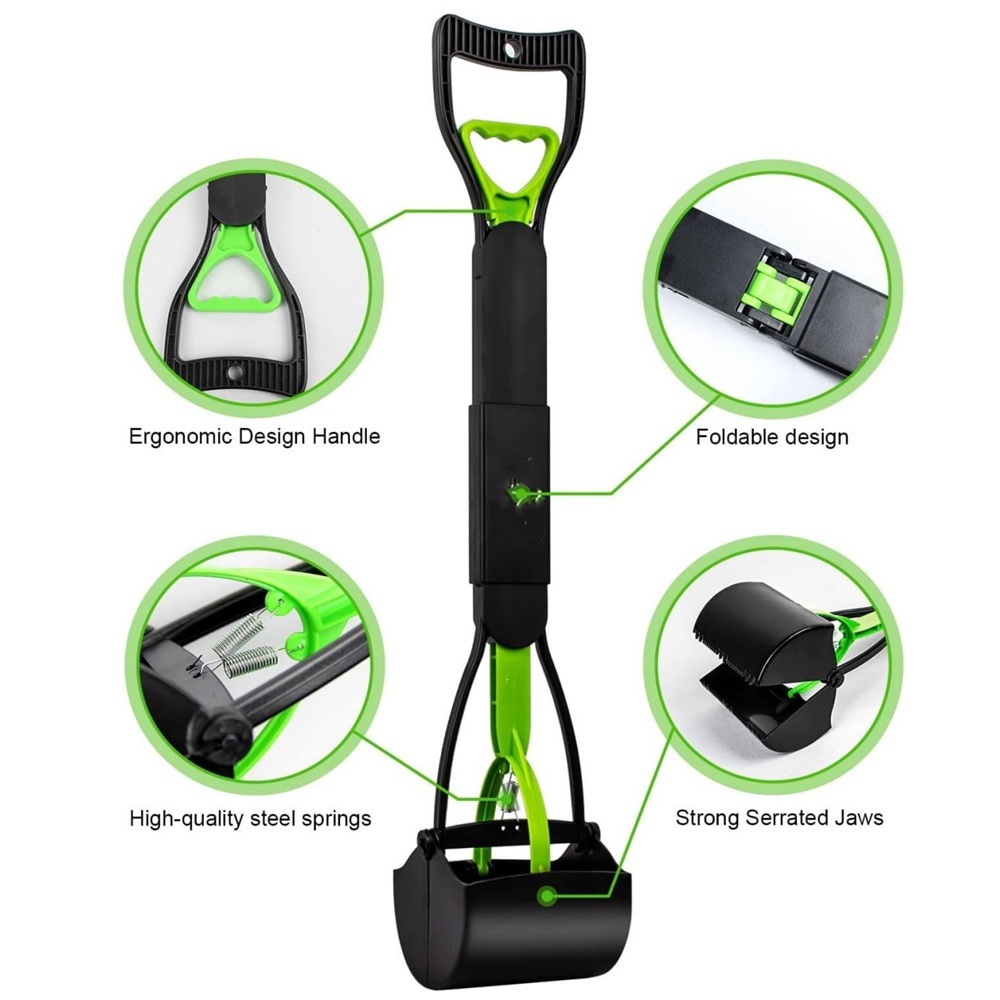 28 Inch Long Handle Heavy Duty ABS Frame Dog Poop Scooper