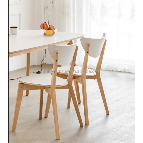 Home Furniture Modern Solid Wood Coffee Shop Restaurant Chair in Walnut