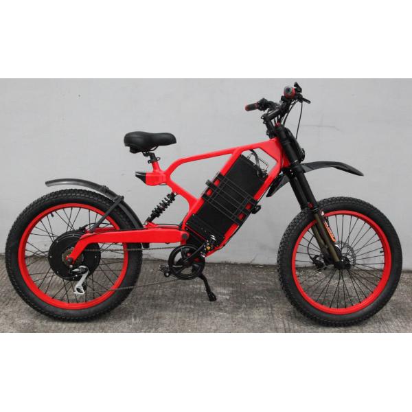 24" мотоцикл удара 60V 30Ah колеса 200mm задний электрический