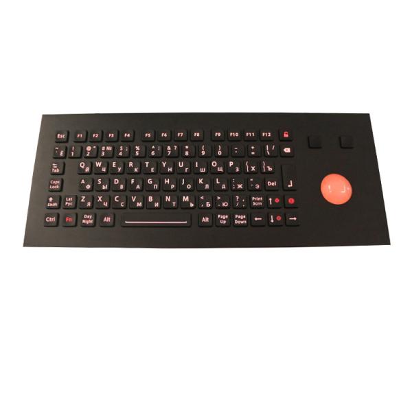 Vandal proof industrial & marine level keyboard with adjustable industrial backlight