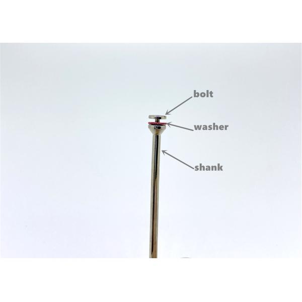 Economical Dental Diamond Strips HP Shank Rotary 5.0mm Steel Ring Mandrels