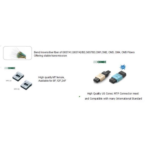 8 волокон MTP к LC 8F MTP (папа) - LC Разветвитель 0,9 мм 30-35 см Патч-кабель