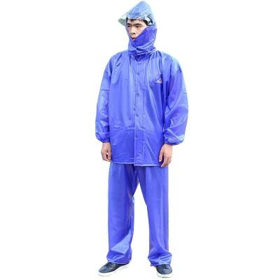 Rubber Transparent Impermeable Raincoat Workwear PVC Waterproof Jacket And Pants