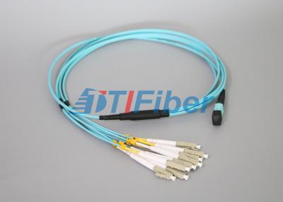 Fã – para fora único modo MTP de 8 núcleos/cabo de remendo da fibra do cabo tronco de Mpo