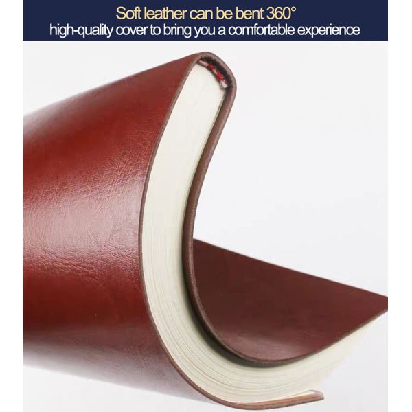 Macaron Colored A5 PU Leather Journal Notebook For Business Office Planning