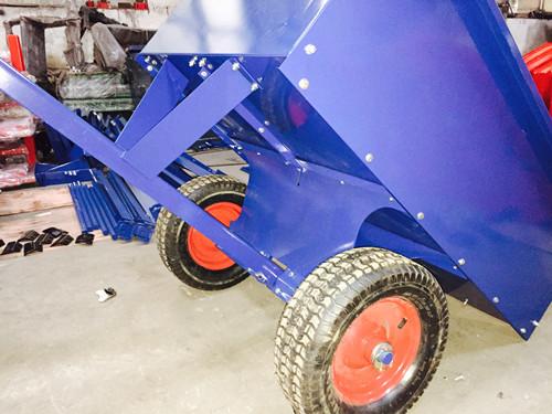 2WCART-9.9 2Wheel 9.9cubic. Utility Cart Trailers -Folding Garden Trailer with Bolted