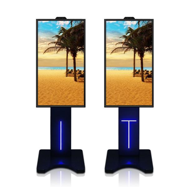 Floor Stand 55 Sunlight Visible LCD Screen Netwrok Update Semi Outdoor
