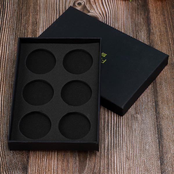 EVA 挿入蓋とベースデザインのカスタム硬い冷蔵庫磁石包装箱