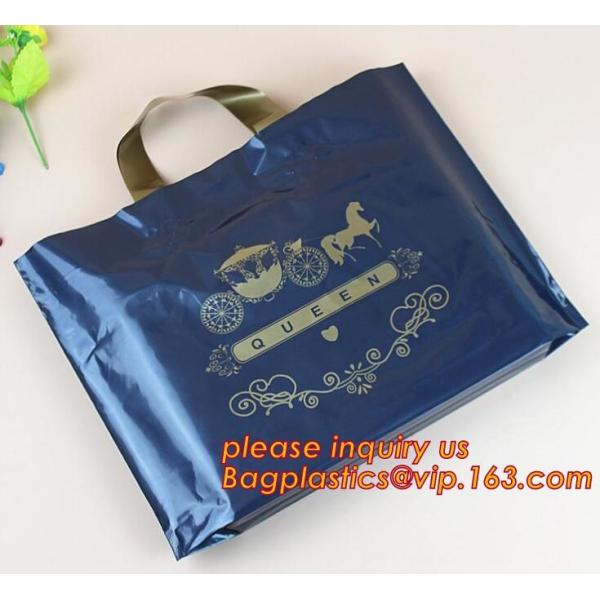 eco-friendly plastic LDPE HDPE soft loop handle bag,Soft Loop Handle Bags/High quality white soft loop handle plastic ba