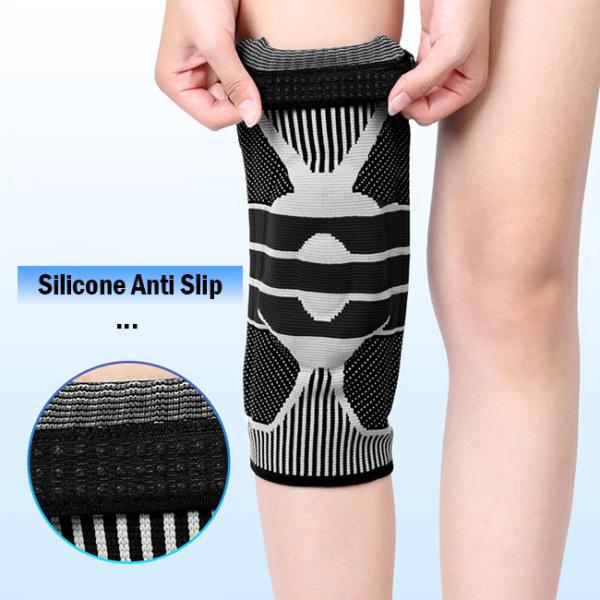 Deportes Compresión Apoyo de rodilla elástico Equipo de protección Deportes Codo Rodilla almohadillas