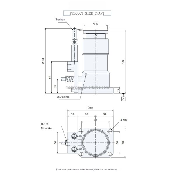 T24E-60 CNC Z Axis Zero Tool Setter 60mm Diameter Tool Setting Sensor Presetter for Milling Machine Lathe Machining Centers