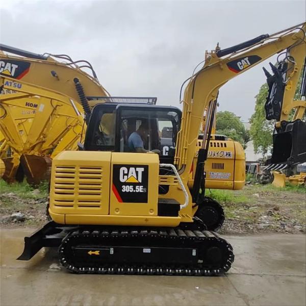 2019 Original paint used 5.5ton mini excavator cat305.5e2 with high quality hot sale