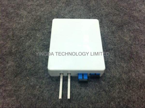 Boîte optique d'arrêt de fibre d'adaptateur de Sc de 2 ports, 2 prise murale de boîte d'arrêt des fibres FTTH