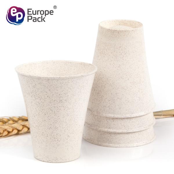 Wholesale microwave oven available plastic raw material 150ml glitter plastic cups