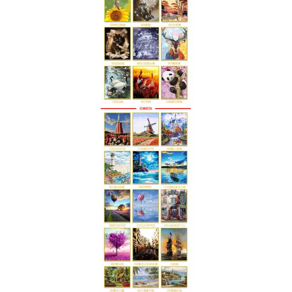 Digital Printing Oil Paints Art Canvas Portrait Kits for Creative Home Hotel Decoration