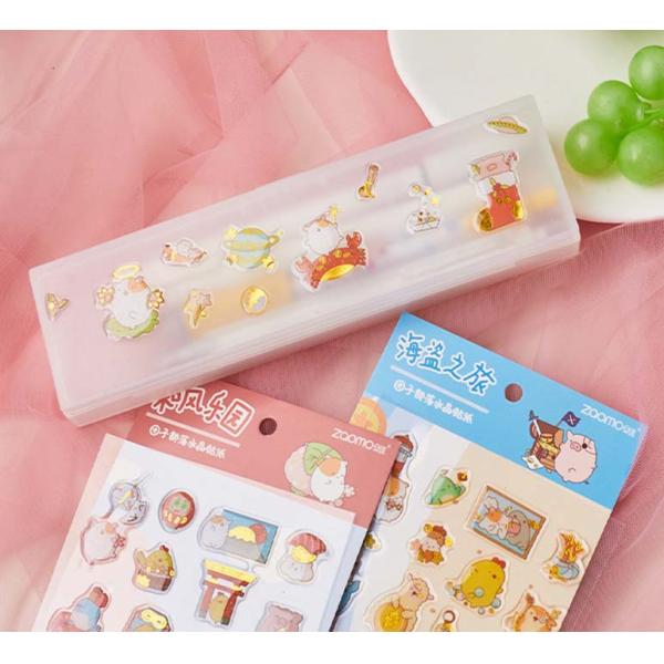 Канцелярских принадлежностей стикера Кристл стикеров эпоксидной смолы дизайна 3D OEM стикер PVC милых декоративный для мультфильма детей