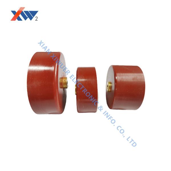 Tipo cerâmico encapsulado capacitor do puxador do capacitor da alta tensão dos discos de 65KV 710pF 22nF
