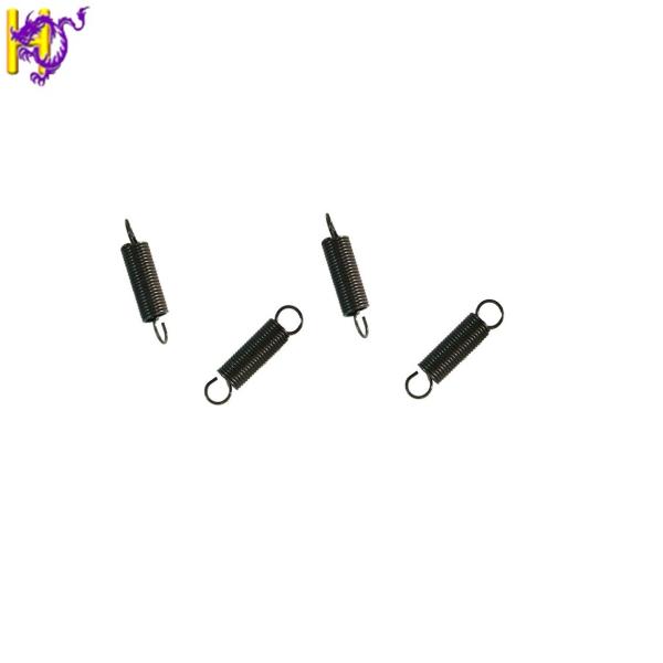 Black Zinc Plating Piano Wire Springs 0.05-20.0mm Double Hook Extension