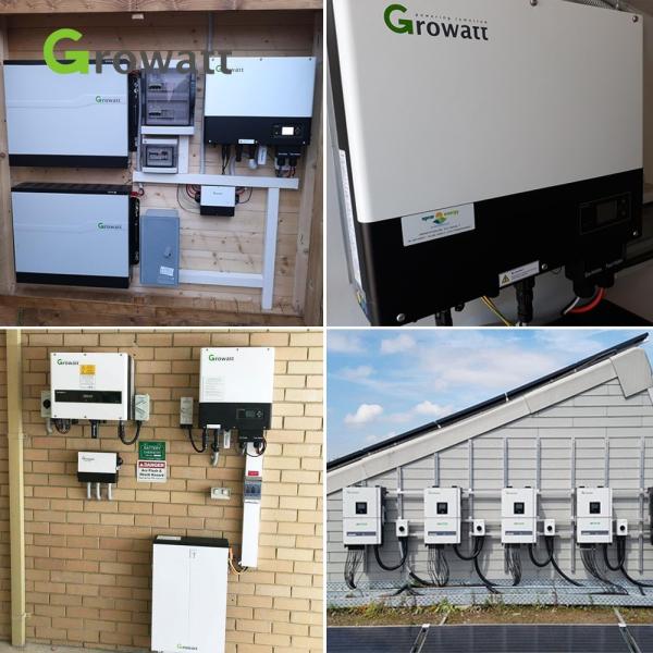 IP65 Growatt protegido SPH 8000TL3 BH-UP MPPT inversor híbrido solar para saída de 3 fases