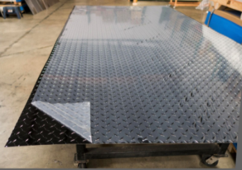 3003 1mm Diamond Embossed Aluminum Sheet , Diamond Tread Aluminum Plate