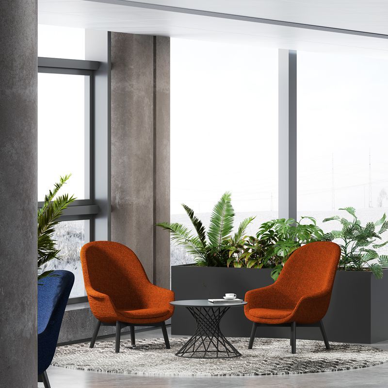 Multi Variant Ergonomic Lounge Chair ODM Wood And Fabric Accent Chairs