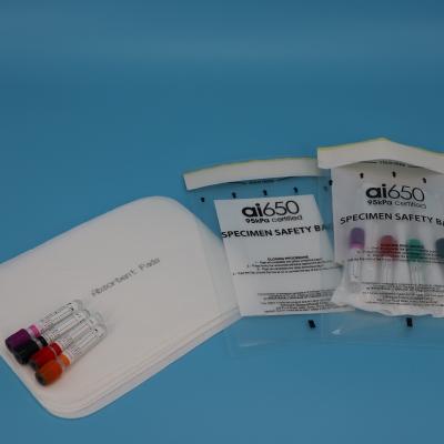 UN3373 Compliant 95kPa Sample Bag 95kPa Specimen Transport Bags