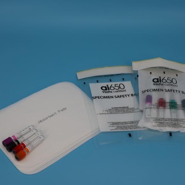 UN3373 Compliant 95kPa Sample Bag 95kPa Specimen Transport Bags
