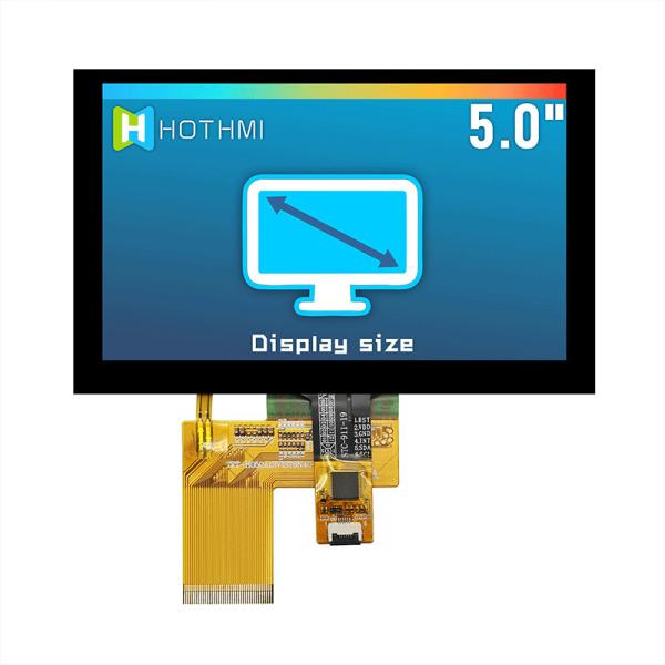 5 экран касания модуля температуры TFT LCD монитора дюйма 800X480 Pcap широкий